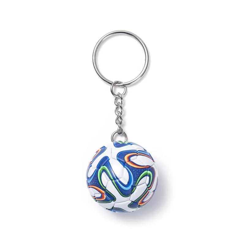 

2021 new mini football pendant key chain bag ornaments sports game football ball souvenirs for boys fans birthday gifts key ring