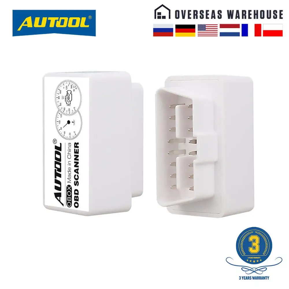 Автомобильный сканер AUTOOL Elm327 V1.5 WIFI Bluetooth Eml327 для считывания кодов автомобиля