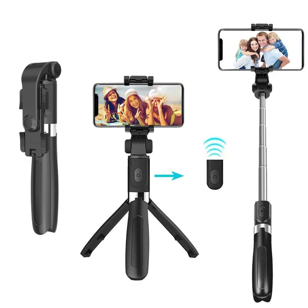 

2021 New L01 Wireless Mini Multifunction Universal Bluetooth Selfie Stick Tripod Monopod for iPhone- Android- For live broadcast