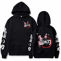 anime demon slayer hoodie kimetsu no yaiba manga kamado tanjirou hip hop sweatshirt streetwear hoody unisex hoodies pullover