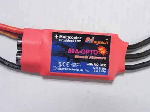 Maytech 80A Мультикоптер Дрон OPTO ESC контроллер скорости 8В 25В модель полета |
