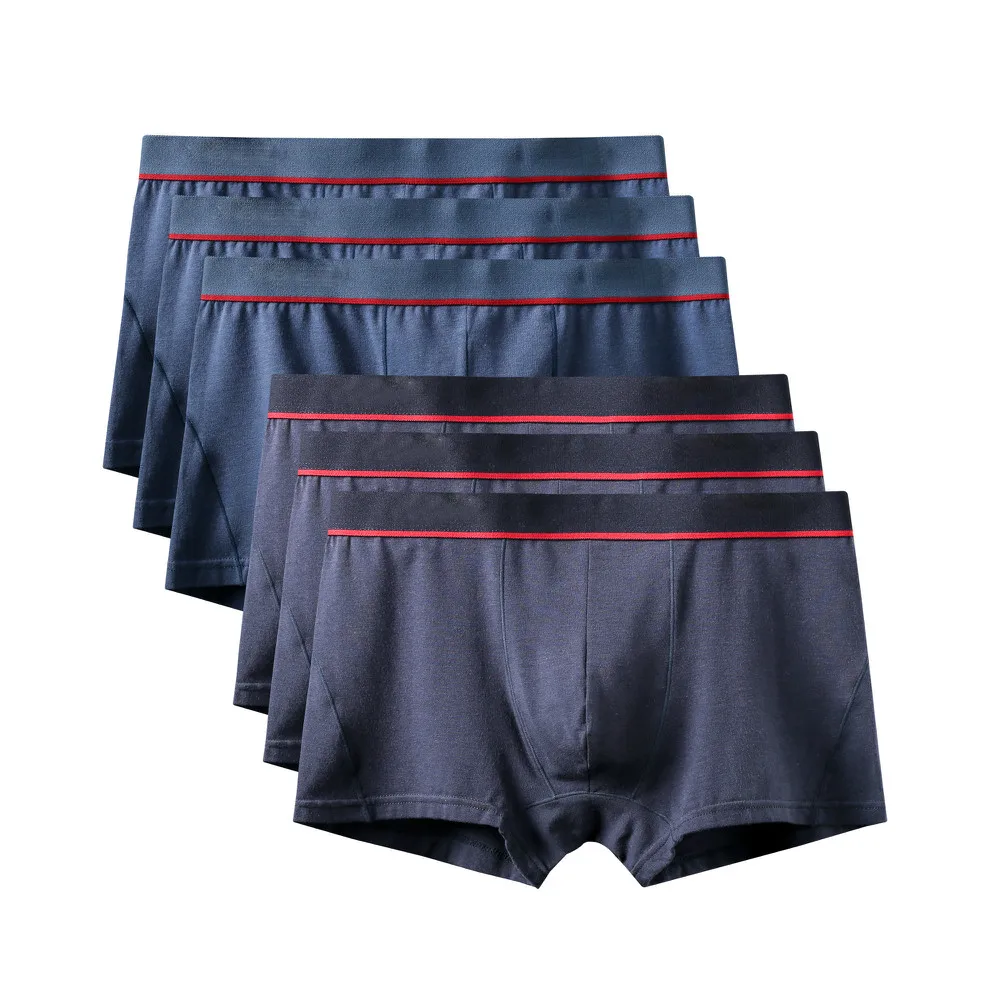 6Pcs A0582 Mix A28 6 шт./лот, новинка, высокое качество, Mr трусы, модные, сексуальные, брендовые, U выпуклые трусы, мужские, размера плюс, боксеры, шорты, большой размер, нижнее белье - Цвет: 6Pcs A0582 Mix A28
