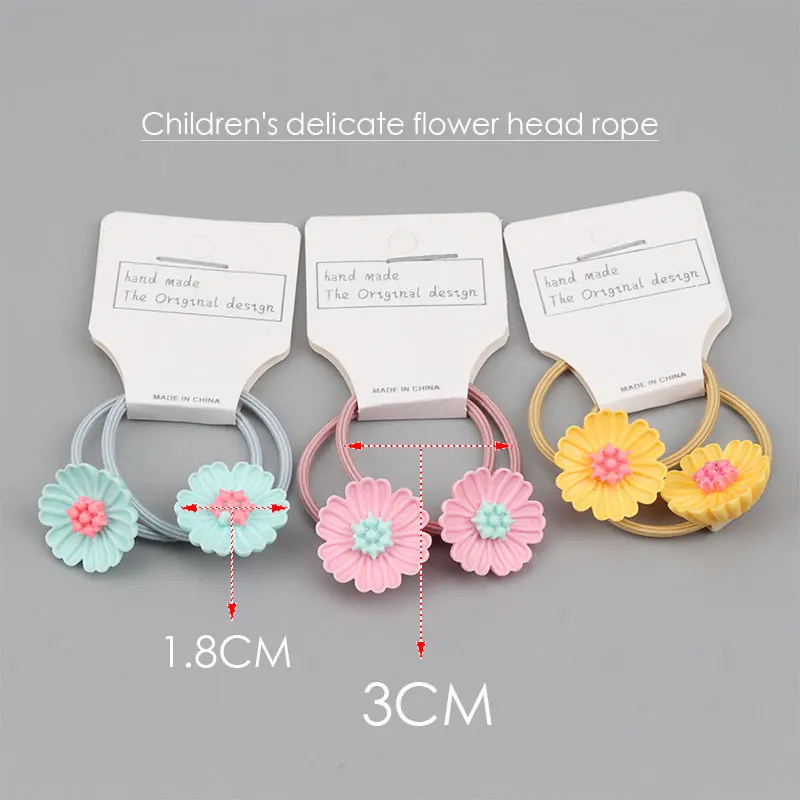Изысканный галстук для волос с цветами Детский резинка девочек аксессуары