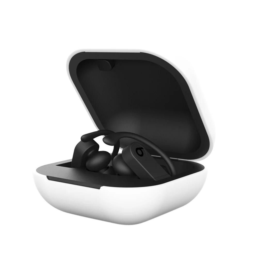 White Силиконовый чехол для наушников для Beats Powerbeats Pro, беспроводные Bluetooth спортивные наушники, чехол, чехлы из ТПУ, мягкая зарядная коробка, оболочка - Цвет: White