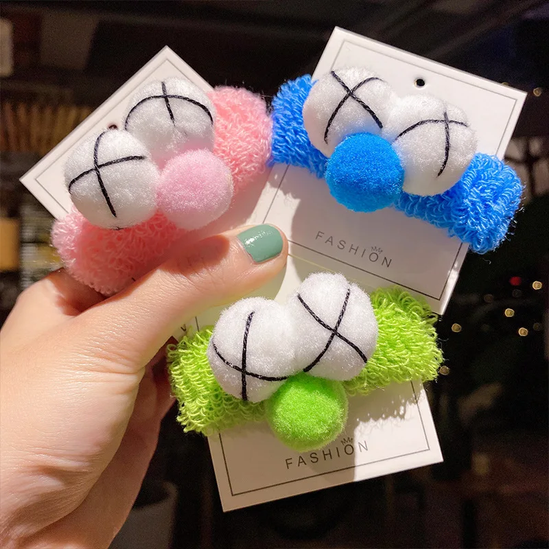 

New High Elastic Hairband Womenn Children Cute Funny Big Eyes Hair Rope Girl Tie Hair Cartoon Rubber Band Girls Hair Accessories