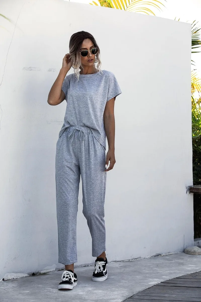 Женские спортивные костюмы KALENMOS комплект из 2 предметов летняя спортивная