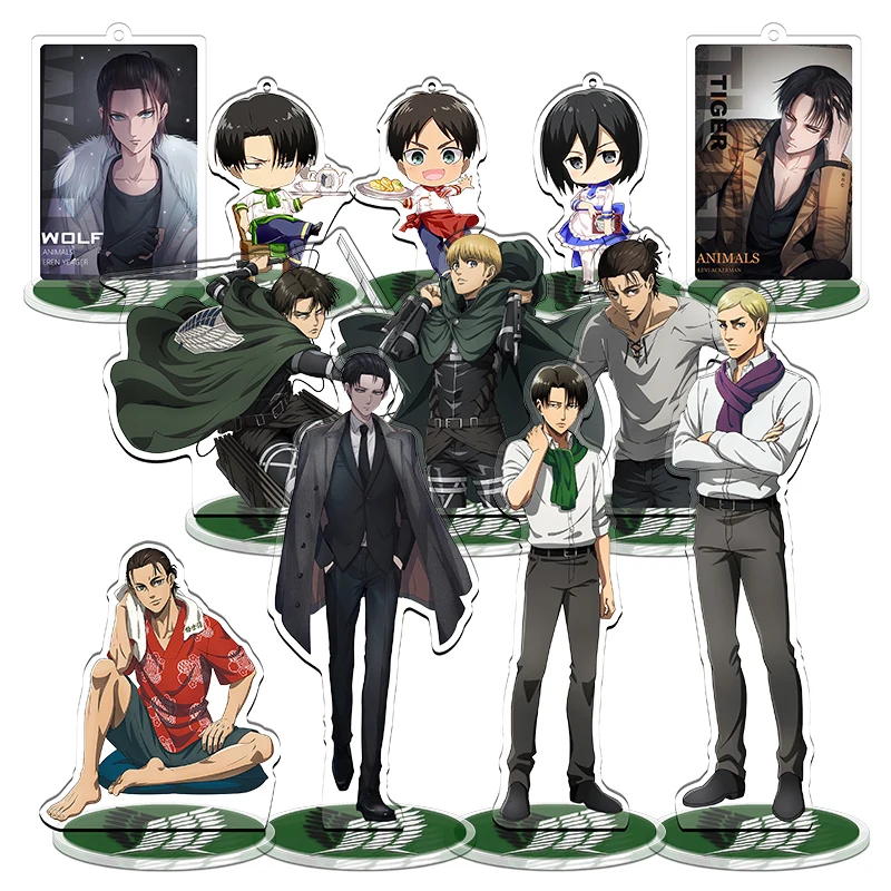 

Attack on Titan Fourth Quarter Shingeki No Kyojin Eren Jaeger The Final Season Acrylic Stand Figure Model Plate Boy Girl Gift