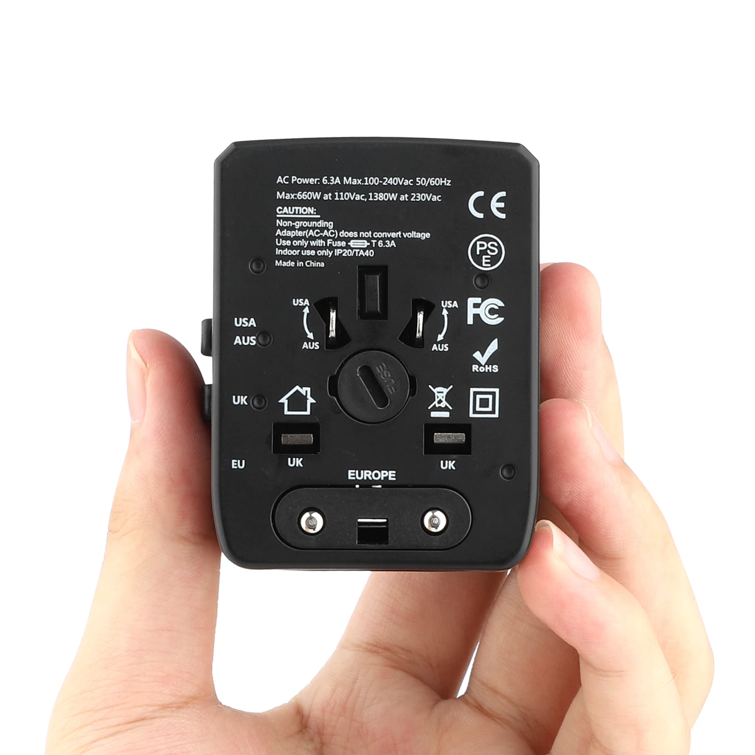 

Global pass conversion plug socket large 3USB and Typec converter plug travel power adapter smart power supply