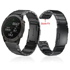 Браслет из нержавеющей стали для Garmin Fenix 6X Pro, металлический быстросъемный ремешок для наручных часов Fenix 5X Plus3, 26 мм