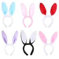 cute bunny ears headwear comfortable rabbit ears headband rabbit headwears anime bunny hairpin cosplay girls hair accessories