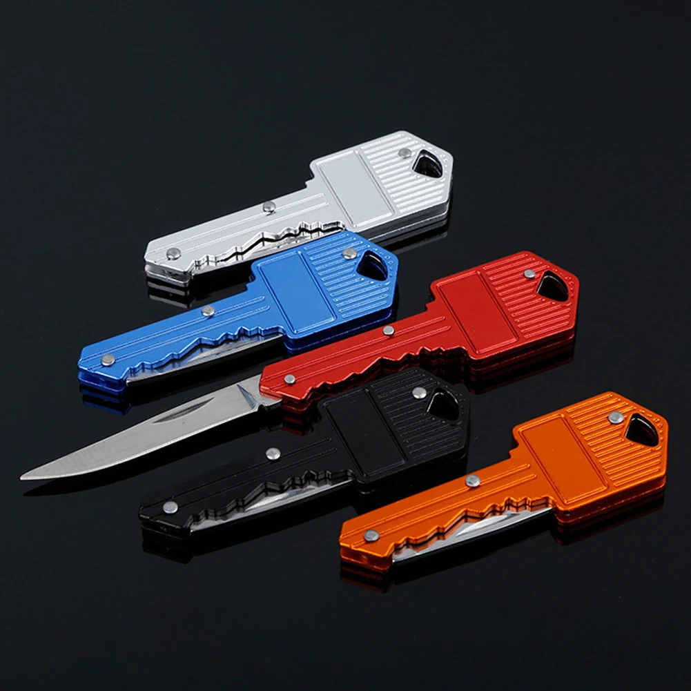 

Portable Mini Key Folding Ring Knife Keychain Stainless Steel Outdoor Multifunctional Camping Survival EDC Utility Tools
