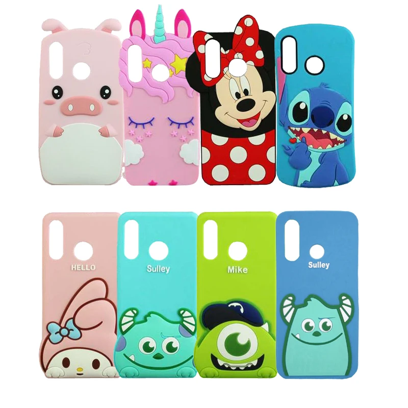 Чехол для huawei P30 Lite, силиконовый чехол с 3D рисунком Микки, Минни, свиньи, кошки, стежка, чехол s для huawei P30 Lite 6,15"