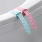 Новый стиль, 2 шт., портативное Силиконовое сиденье, подъемная Крышка для туалета, подъемное устройство, избегайте прикосновения к унитазам, портативный инструмент для чистки туалета