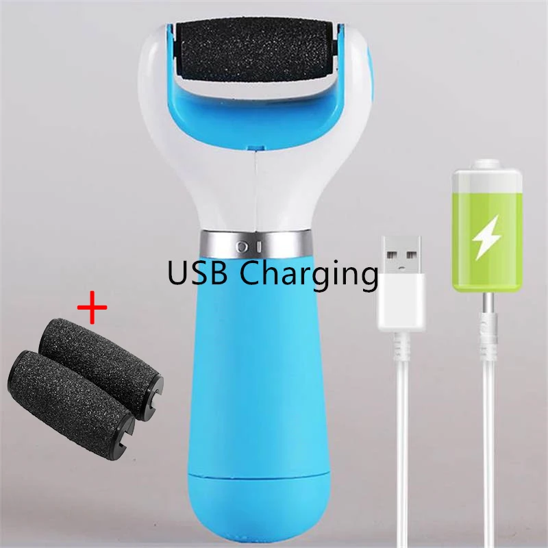 Electric Foot File USB Pedicure Machine Pink Blue Hard Dry Dead Cuticle Skin Remover Care Tool | Красота и здоровье