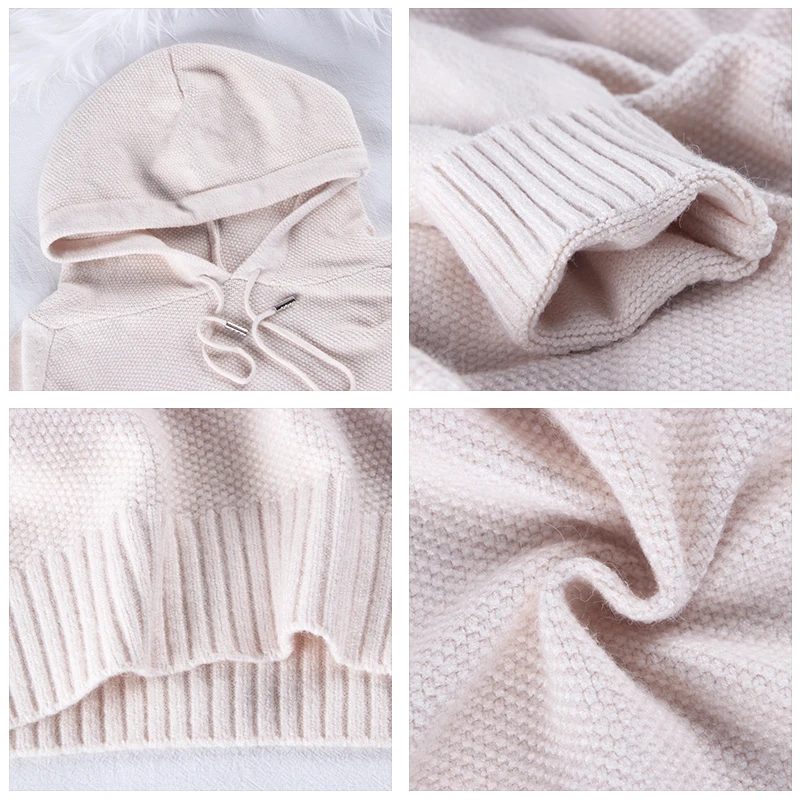 Shellsuning/вязаный свитер с капюшоном Пуловер большого размера для женщин Сезон