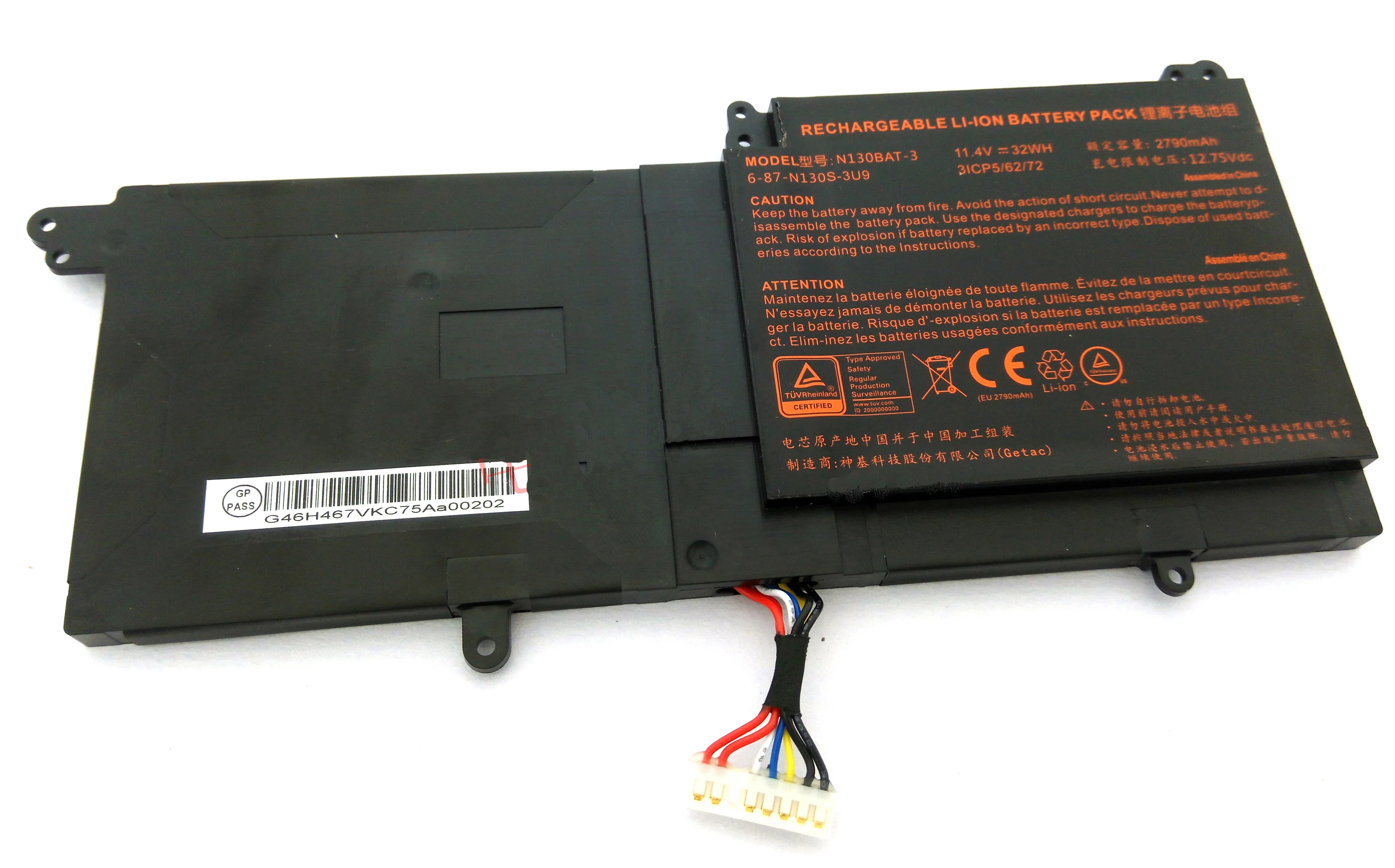 Новый оригинальный аккумулятор для Clevo N130BU N130WU N131BU N131WU NP3130 3ICP5/62/72 6 87 N130S 3U9 3U9A N130BAT