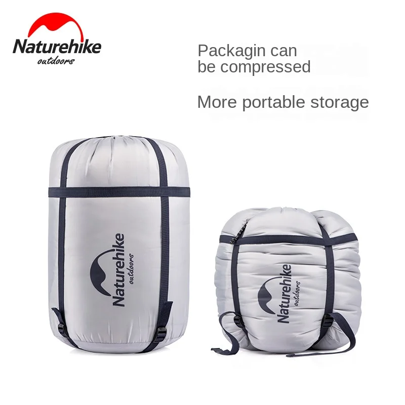 Спальный мешок Naturehike для двух человек с рисунком подушки дышащий влагостойкий