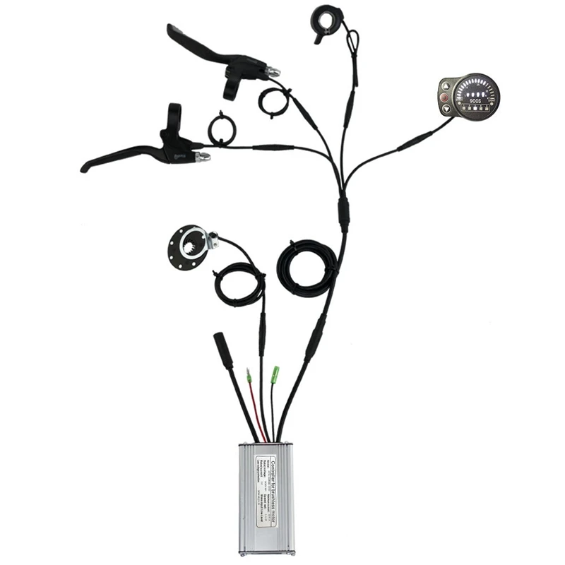 

36V/48V 500W 22A Electric Bicycle Sine Wave Controller KT 900S Display&Thumb Throttle and Sensor Waterproof Accessories