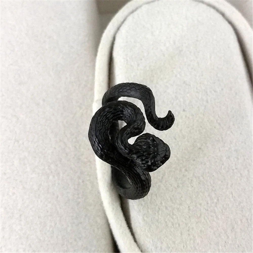 

Trend Gothic Simple Dark Style Hip Hop Punk Snake Party Women Men Couple Open Ring Jewelry Accessories Wholesale