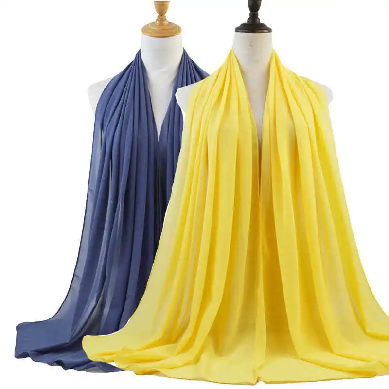 

Pcs Women Hijabs Scarves Ladies Foulard Femme Muslim Veil Women Solid Color Head Wraps Muslim Chiffon Hijab Shawls Scarf