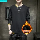 Мужская Вельветовая рубашка, однотонная Повседневная рубашка с V-образным вырезом и длинными рукавами, Осень-зима 2021