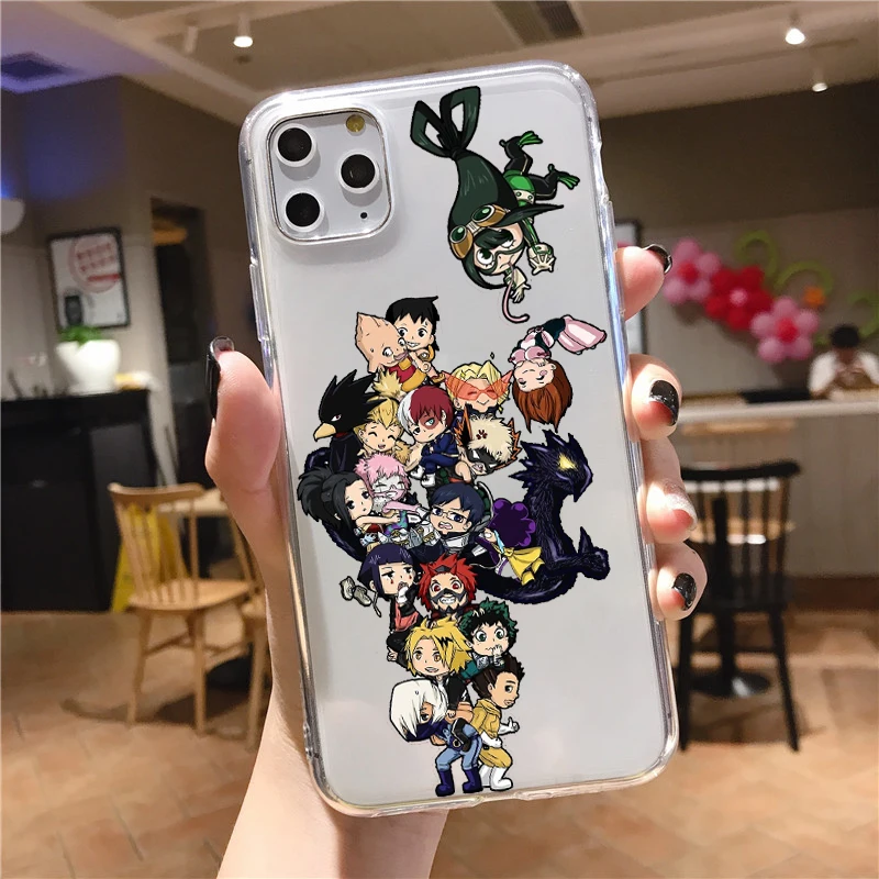 Фото Чехол с аниме Моя геройская Академия deku bakugou Boku no Hero Академия для iphone 11 12 13 14 Pro Mini 8 7 6 Plus XS MAX XR Fundas Coque №5