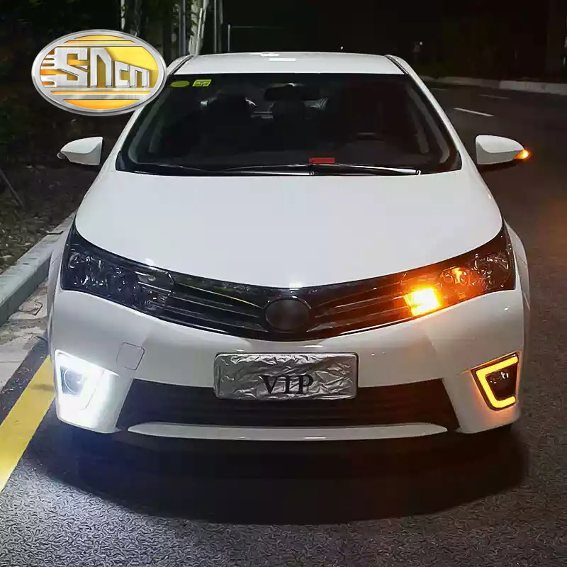 SNCN Светодиодный дневной ходовой светильник для Toyota Corolla 2014 2015 2016 автомобильные