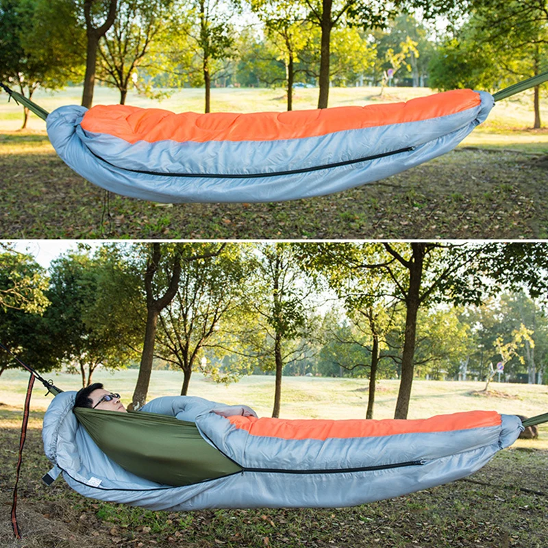Спальный гамак съемный утолщенный Водонепроницаемый с капюшоном на