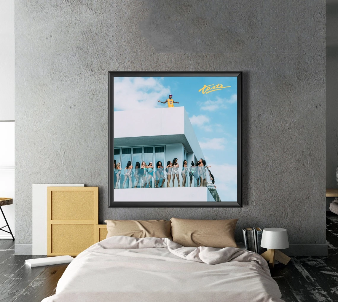 

Taste Tyga Offset Music Album Canvas Poster Art Hip Hop Rapper Pop Music Star Home Wall Painting Decoration