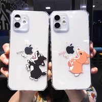 for iphone 11 12maxpro original cute cartoon dog phone case x xs xr 7p8p se2020 high quality luxury shockproof protective case