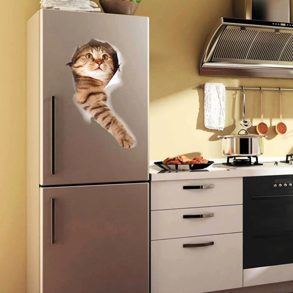 

Wall Decal Sheet of Sticker Sticker Bedroom Removable Wall 3D PVC Cute Cat
