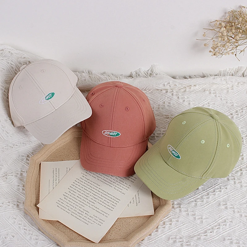 

Children's Kid Baseball Cap for Girls Boy Hats Sunscreen Baby Embroidered Cute Kids Caps