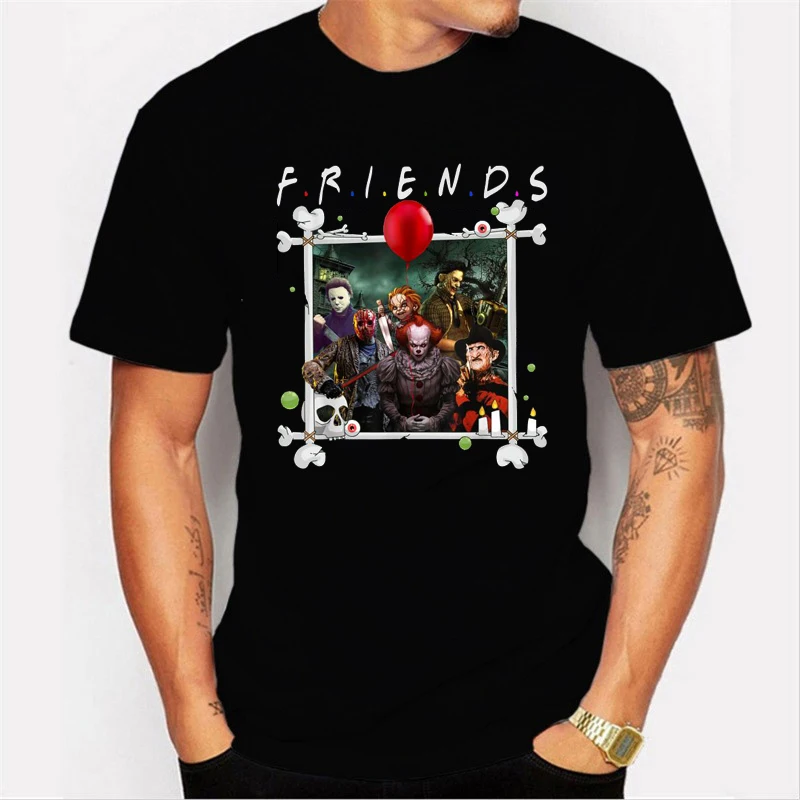 Хип хоп джокер футболка друзья уличная с коротким рукавом мужская забавная