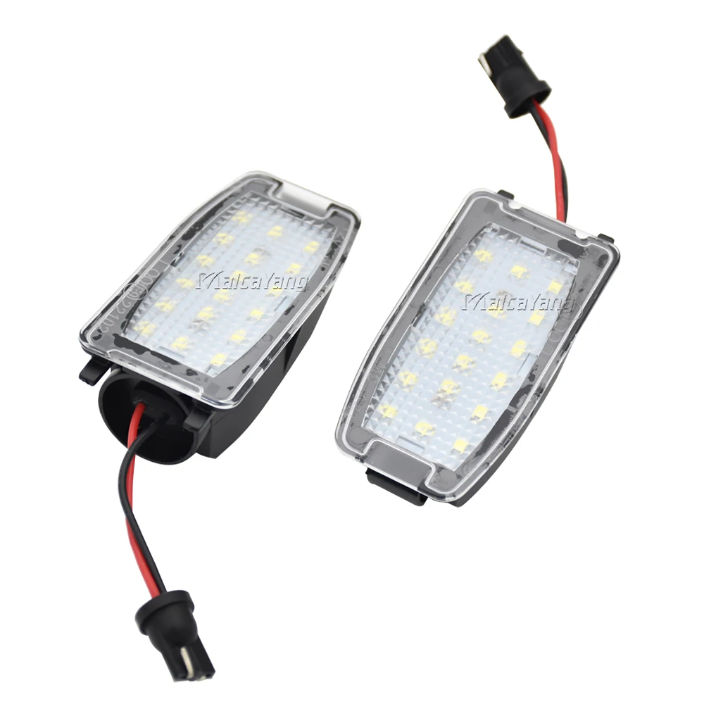 2 шт. белая светодиодная подсветка для зеркала заднего вида Land Rover Discovery Freelander LR2 LR3