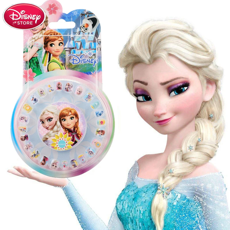 Наклейки для ногтей Холодное сердце Disney Эльза Анна София игрушки детей Стикеры