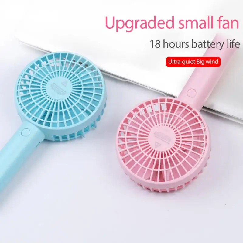 Портативный мини уличный вентилятор Ручной маленький USB зарядка три режима