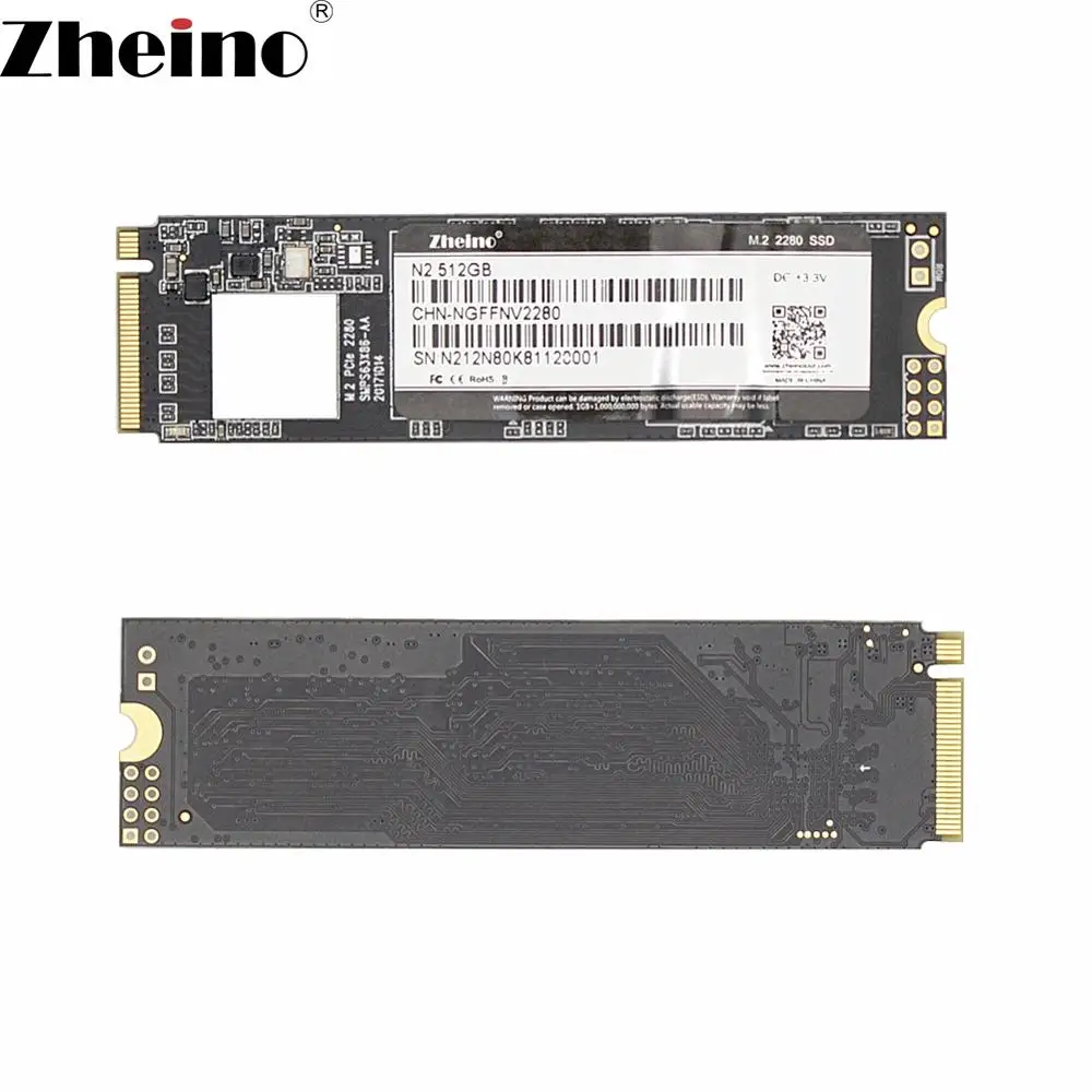 Zheino M.2 PICE 512 ГБ SSD NVME NGFF 2280 Внутренний твердотельный жесткий диск