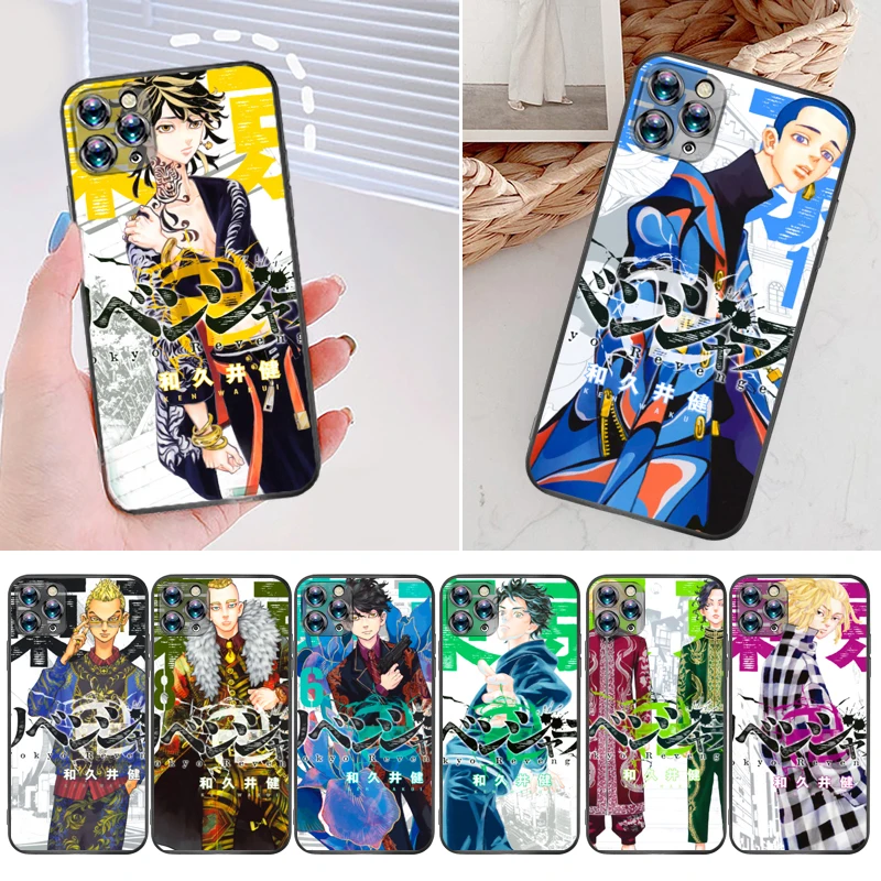 

Tokyo Revengers Atsushi Takemichi Hinata Takemichi Hanagaki Phone Case For iPhone 12 Pro MAX SE 2020 12Mini Soft TPU Cases