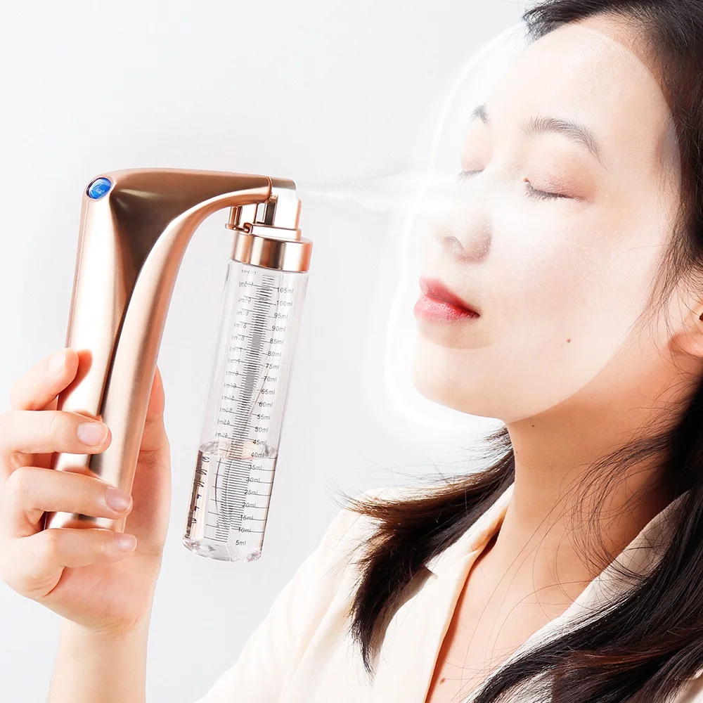 

105ML Airbrush Portable 0.0012mm Nano Oxygen Sprayer Upgraded Nozzle Mini Air Compressor Facial Moisturizing Hydrating Machine