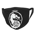 Mortal Kombat Sub Zero MKX борется многоразовая маска для лица против дымки Пылезащитная маска респиратор рот муфельная