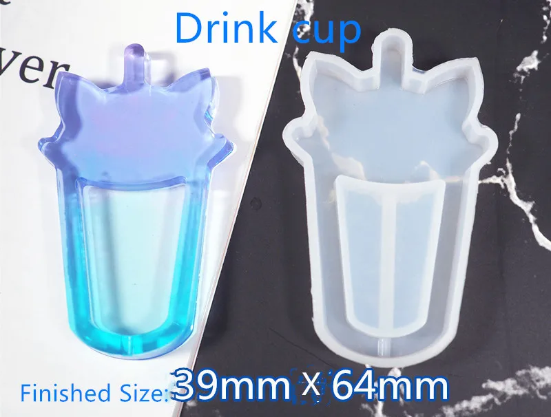 drink cup Новое поступление шейкер формы бутылки молока УФ смолы эпоксидной формы волшебная палочка масло шприц ремесло инструменты - Цвет: drink cup