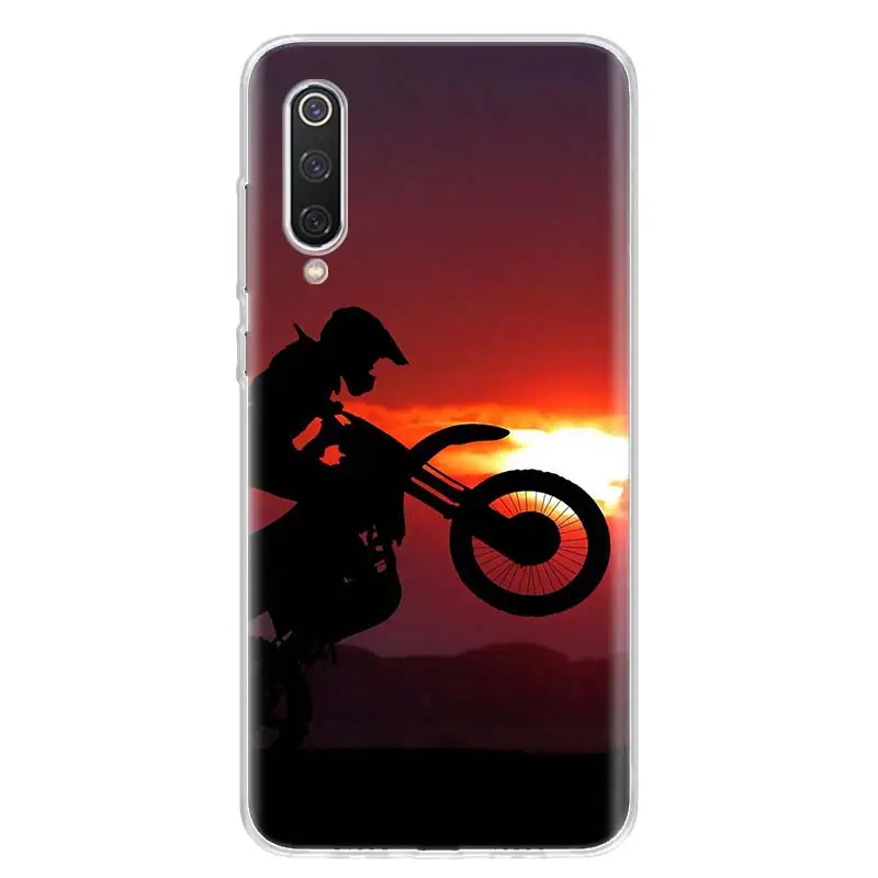 moto cross motorcycle sports phone case for xiaomi mi 11 lite 11t 12 12x ultra 11i 10 10t 9 9t pro 8 6x 5x cover soft pattern ca free global shipping