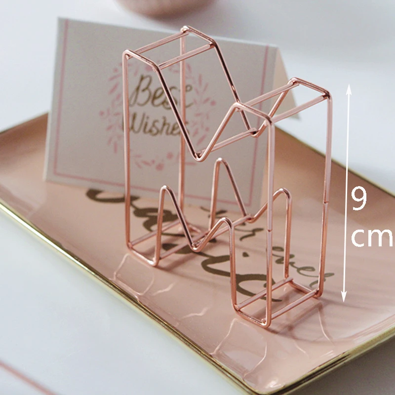 Розовое золото в форме буквы ремесла Железный художественный креативный