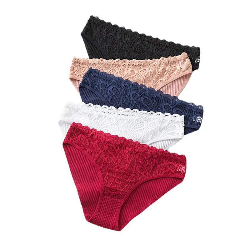 

3PCS/Pack Sexy Female Underpants Ladies Comfort Cotton Panty Lace Panties Hollowed-Out Sexy Underwear Lingerie Sexy Lingerie
