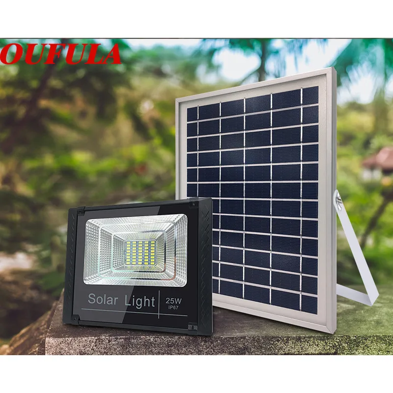 

BROTHER Solar Light 25W 40W 60W Split Outdoor Courtyard Rural Waterproof Flood Light LED Intelligent Light Control Remote