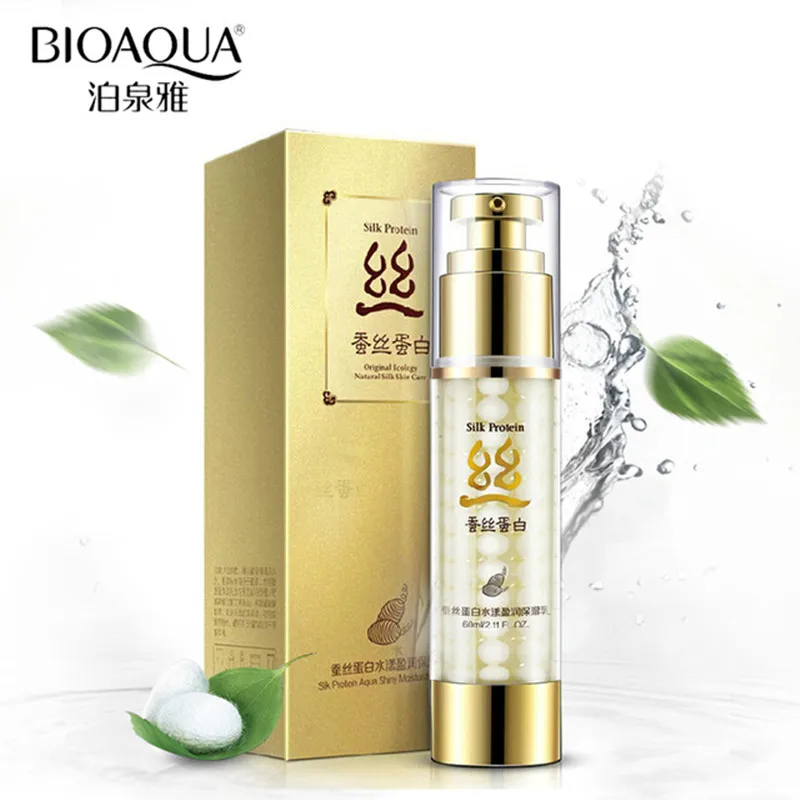 

BIOAQUA Brand Silk Protein Face Cream Skin Care Deep Moisturizing Anti Wrinkle Oil-control Face Care Lotion Whitening Cream 60g