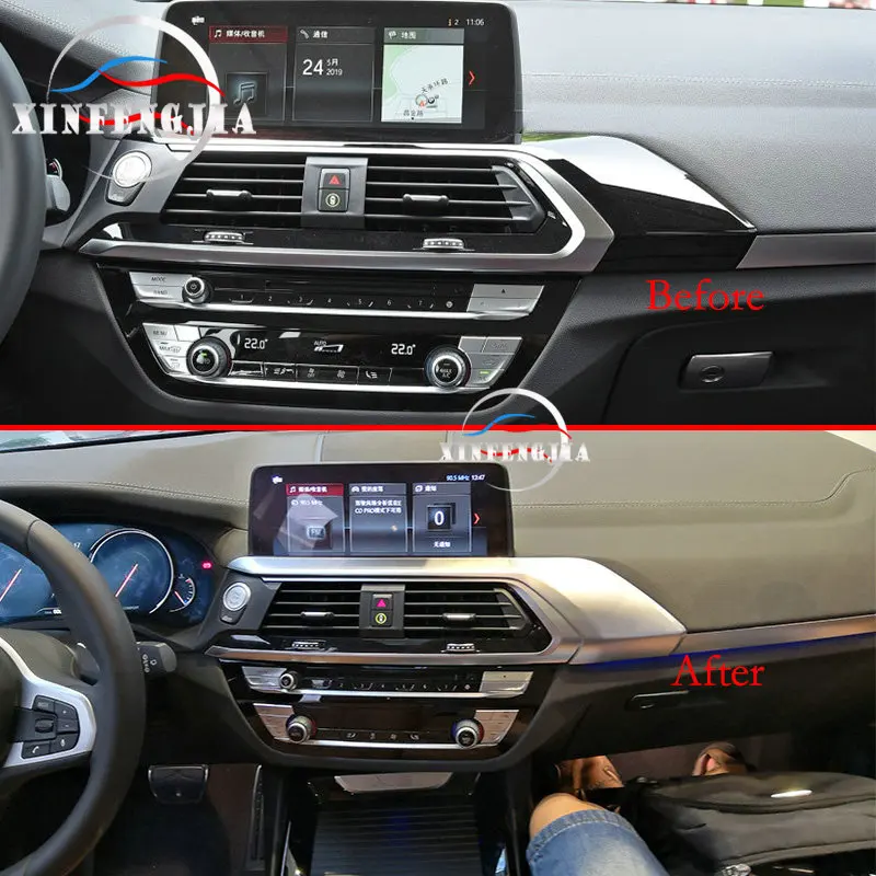 Для BMW X3 G01 18-19 X4 G02 2019 1 шт. хромированный центр вентиляционное отверстие панель
