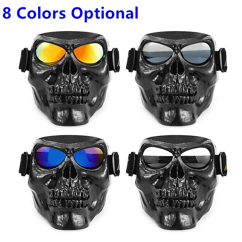 

Cool Motorcycle Goggles Helmet Mask Outdoor Riding Motocross Skulls Windproof Wind Glasses Sandproof Goggle Kinight Equipment