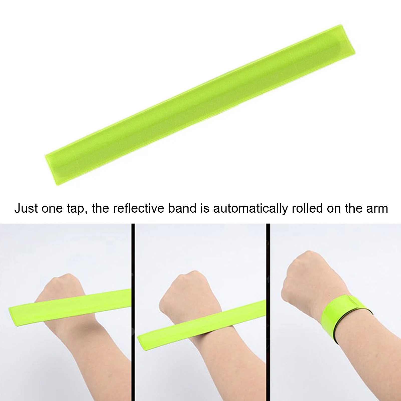 

Reflective Bracelet For Night Running Riding Reflective Ring Reflective Wrist Strap Traffic Safety Warning Protection 10PCS