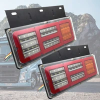 2pcs 24v car truck led rear tail light warning lights rear lamps tailight parts for most truck trailers caravas ute buses vans